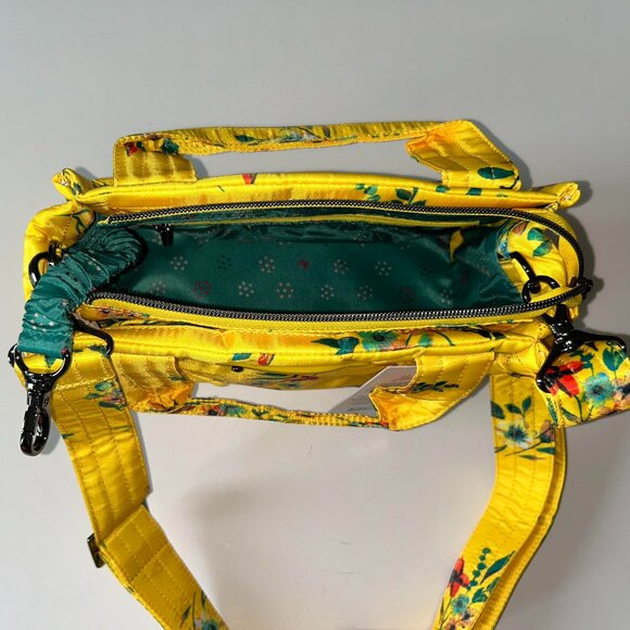 Lug Jitterbug Crossbody Bag Bouquet Yellow Floral Print - Picture 7 of 9